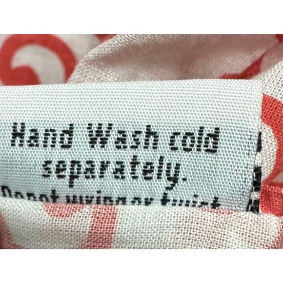 Sweet Lily Red White Embroidered Beaded Tunic Top Size Small - Picture 6 of 9